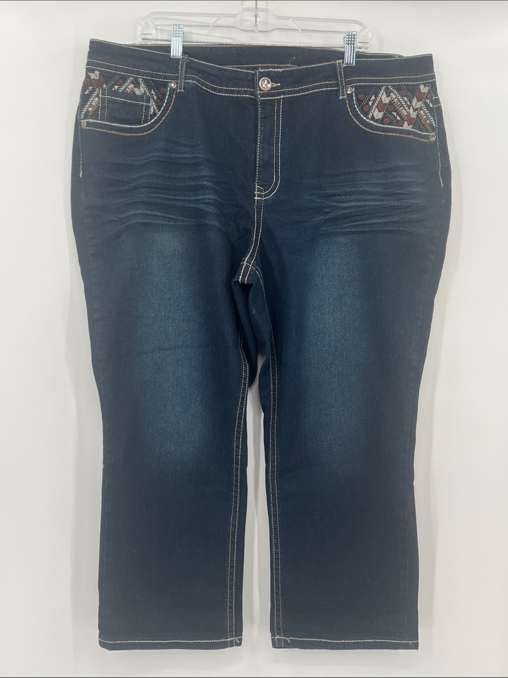 Size 24  Faded Glory Jean Capris
